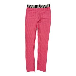 Love Waist Band Yoga Pants, Leggings, Yoga Pants, Womens Leggings Size L / XL